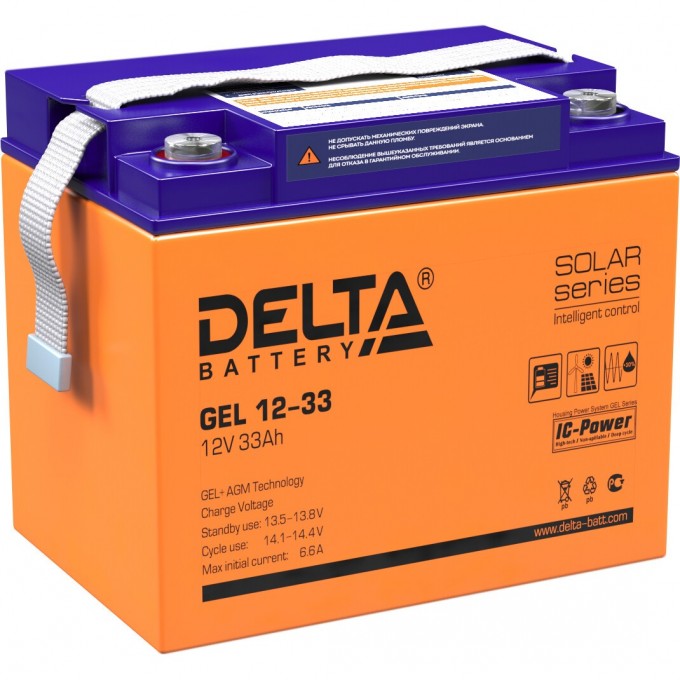 Аккумуляторная батарея DELTA 12V / 33Ah GEL 12-33