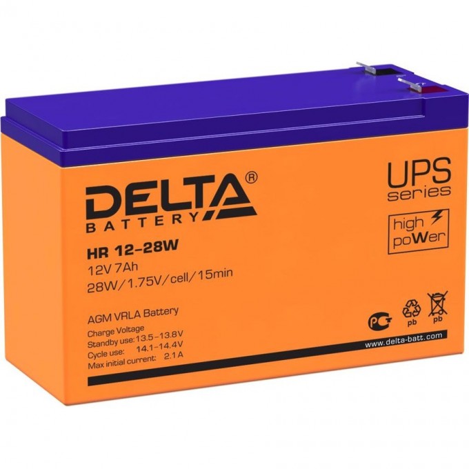 Аккумуляторная батарея DELTA 12V / 7Ah HR 12-28W
