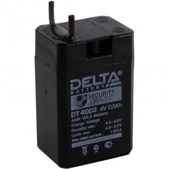 Аккумуляторная батарея DELTA DT 4003 4V / 0.3Ah Аккумуляторная батарея DELTA DT 4003 4V / 0.3Ah