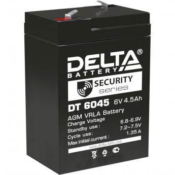 Аккумуляторная батарея DELTA DT 6045 6V / 4.5Ah